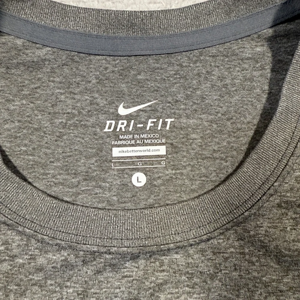 Nike Dri-FIT Long Sleeve Athletic Top Anderson University AU Logo Gray Women's L
